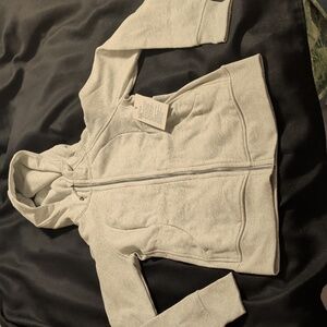 NEW - LULULEMON - Heather Gray SCUBA Full-Zip HOODIE - Size 8